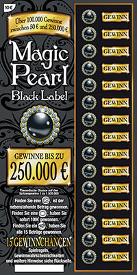 Das 250.000 Euro Rubbellos Magic Pearl Black Label