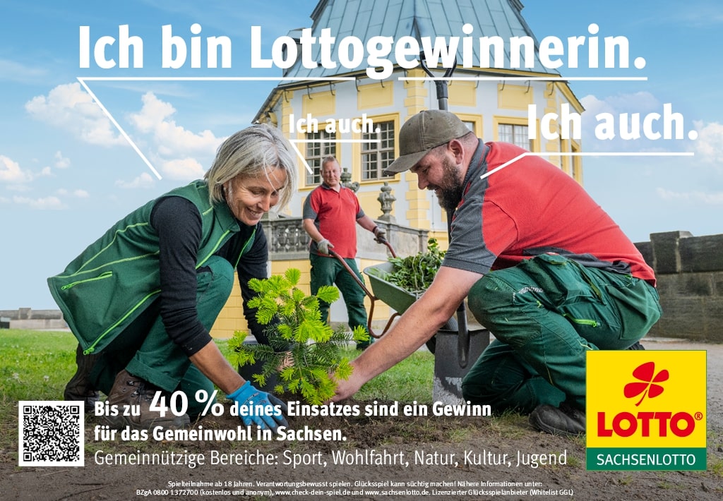 Die Gärtner der Festung Königstein profitieren auch von der Unterstützung durch Lotto Einnahmen