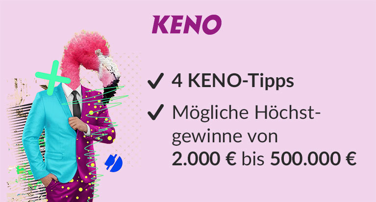 KENO einfach als Paket online spielen und bis zu 500.000 Euro gewinnen