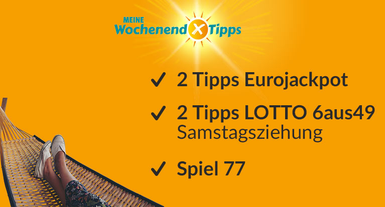 LOTTO 6aus49, Eurojackpot und Spiel 77 einfach als Paket online spielen und am Wochenende bei allen Ziehungen dabei sein